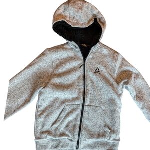 Reebok's kids light grey jacket with fleece lining